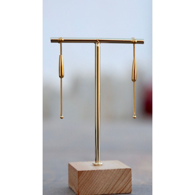 Pendiente Acero Lagrimas