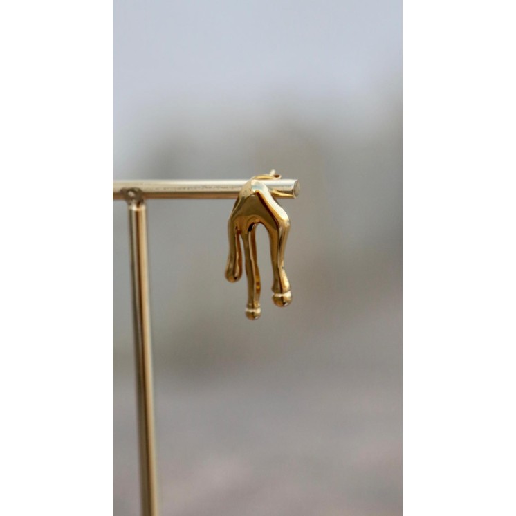 Pendiente Acero Gotas