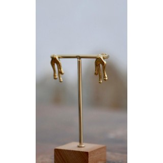 Pendiente Acero Gotas