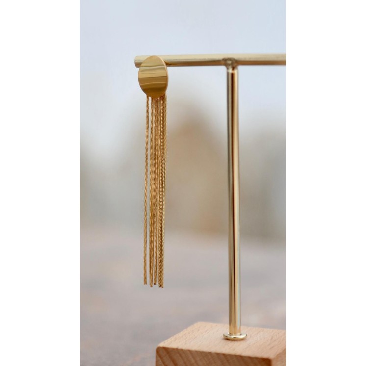 Pendientes Acero Cordeles