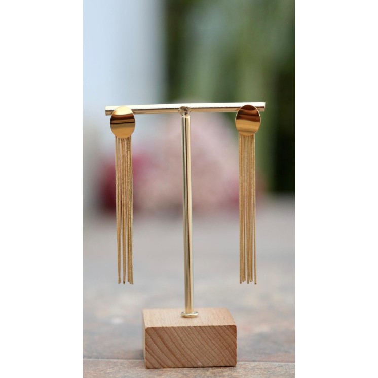 Pendientes Acero Cordeles