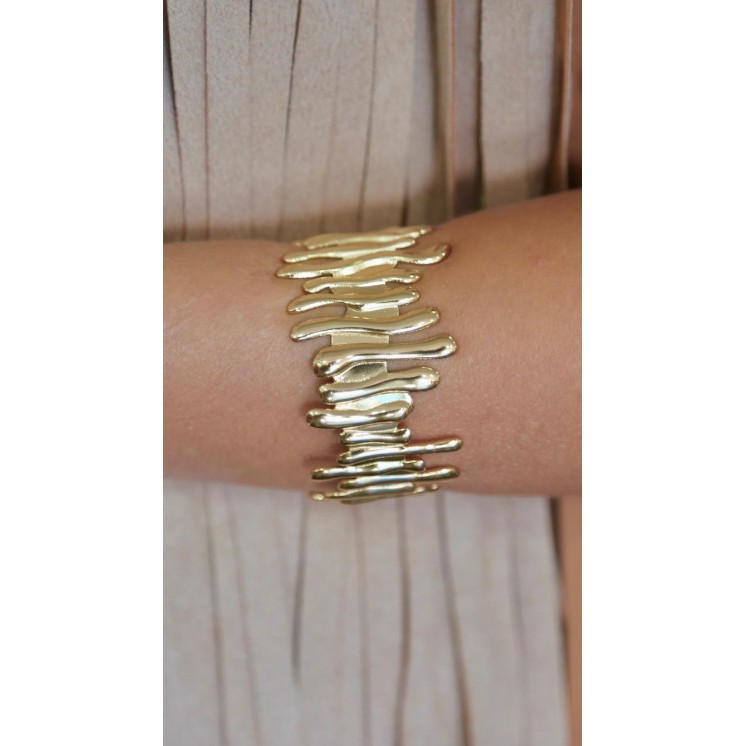 Brazalete Acero Gotas