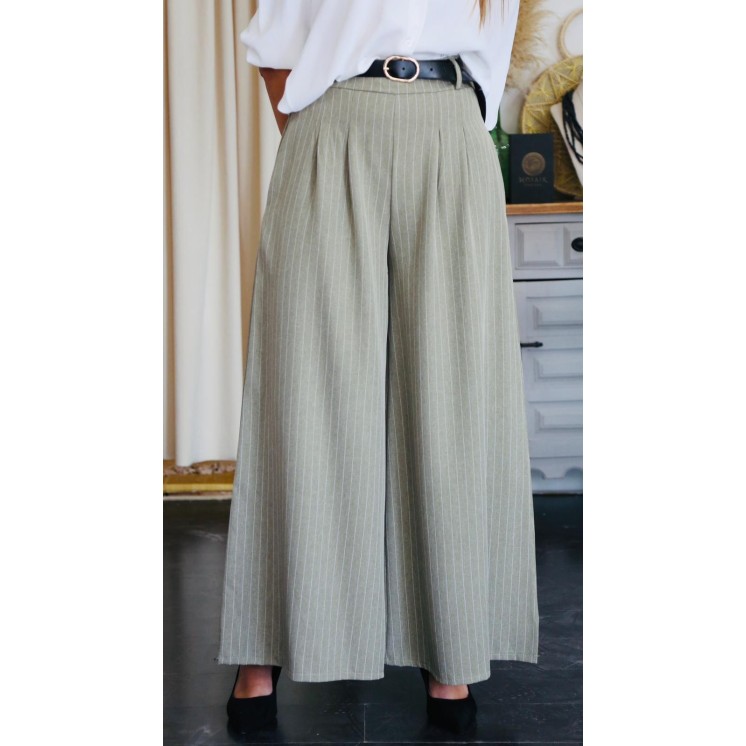 Pantalón Palazzo Verde Agua