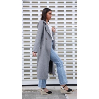 Abrigo Gris Cruzado