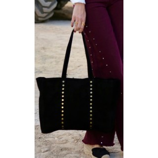 Bolso Negro Piel y Tachuelas