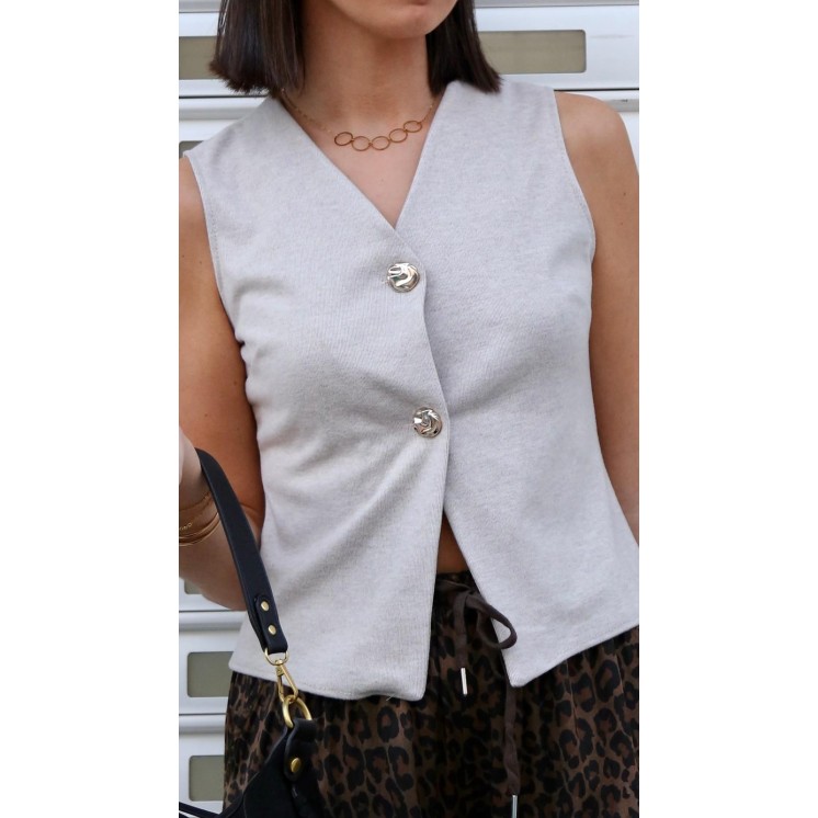 Chaleco Sin Mangas de Punto